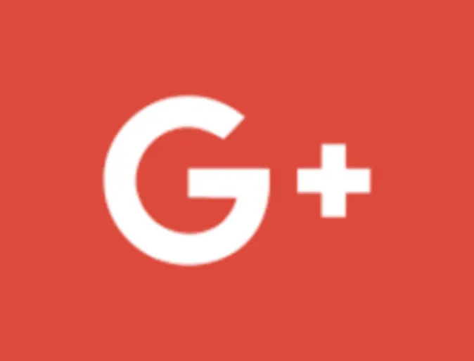 Google+ Icon on Red Background